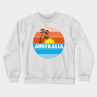 Australian 80s sunset Crewneck Sweatshirt